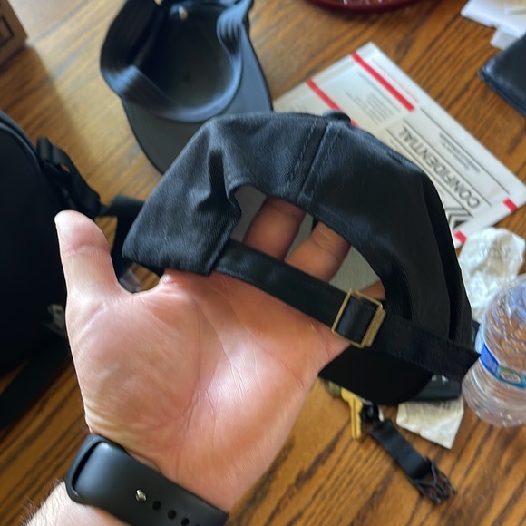 1% hat black strap back new unused - Picture 3 of 4